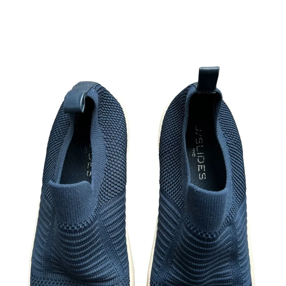 J Slides - Hilo Platform Mesh Navy Blue Sneakers Sz 8.5